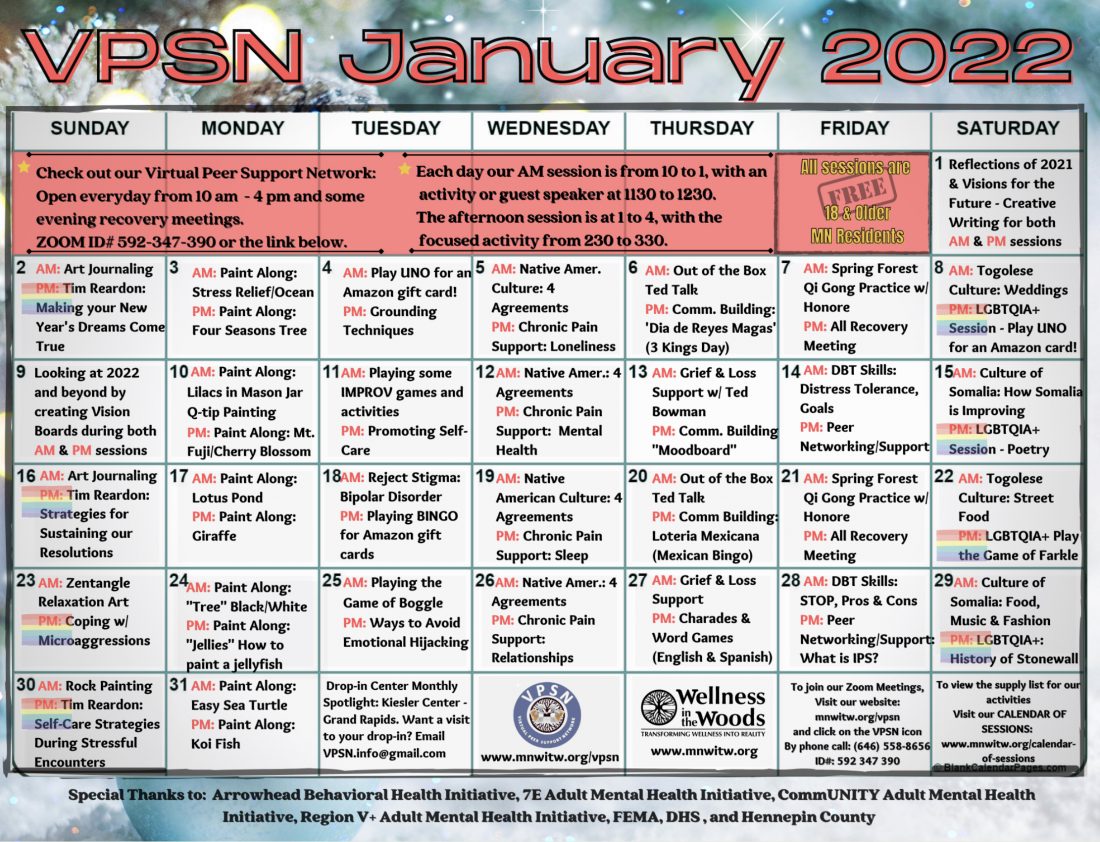 VSPN full size January 2022 calendar
