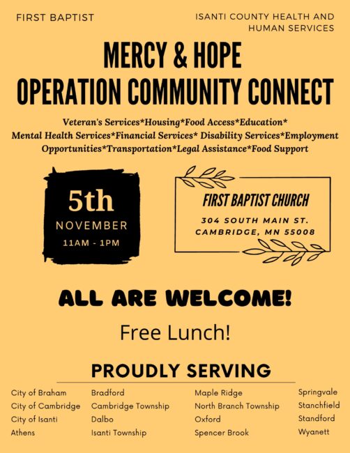 Isanti Operation Community Connect