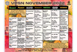 November 2022 VPSN Calendar
